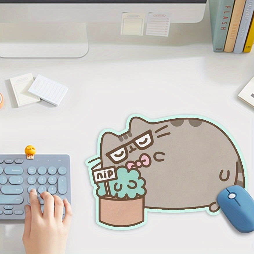 Coffee Cat Kawaii Mouspad