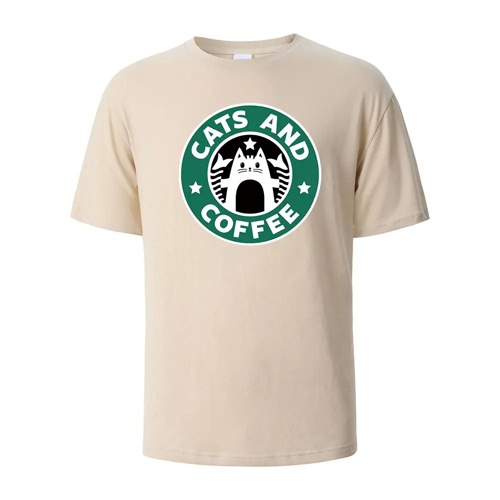 Coffee Cat StarPaws T-shirt