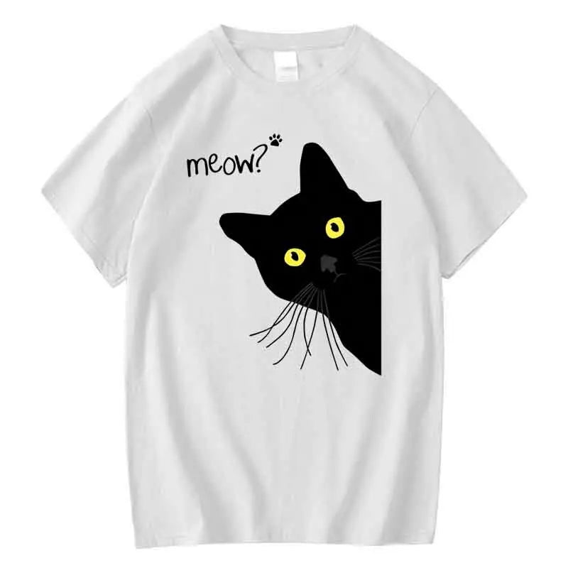 Coffee Cat Summer Meow Tshirt