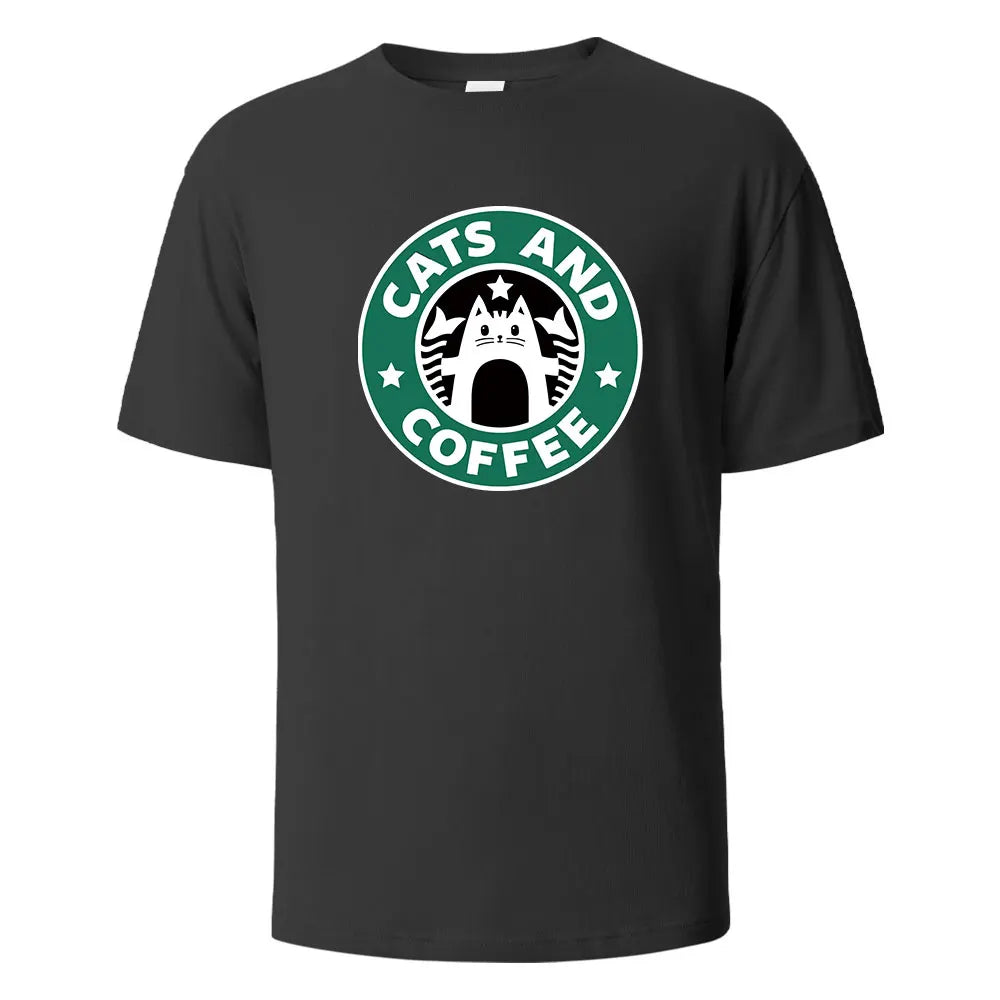 Coffee Cat StarPaws T-shirt