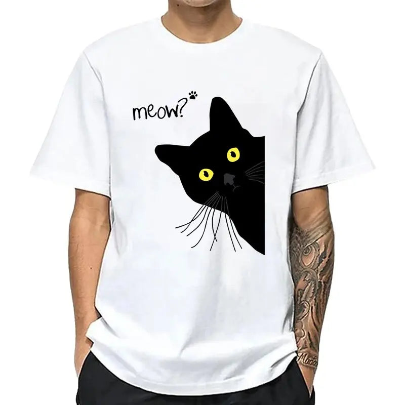Coffee Cat Summer Meow Tshirt