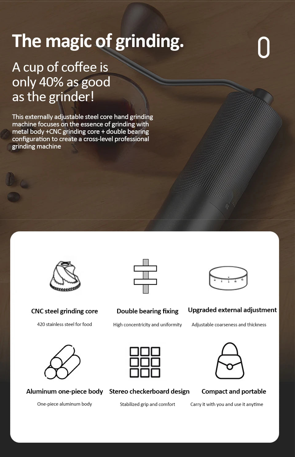 Coffee Cat Purr-fekt Grinder S