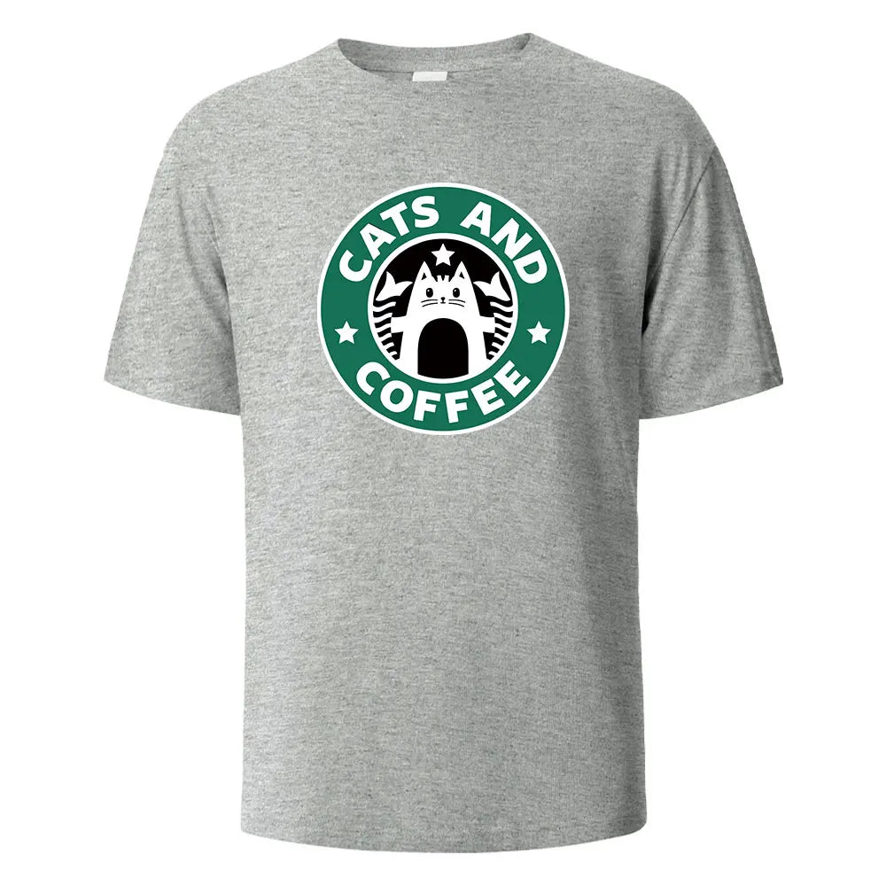 Coffee Cat StarPaws T-shirt