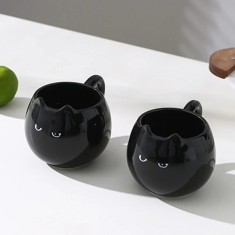 Coffee Cat Premium Purr-fekt Sip Schwarz Edition