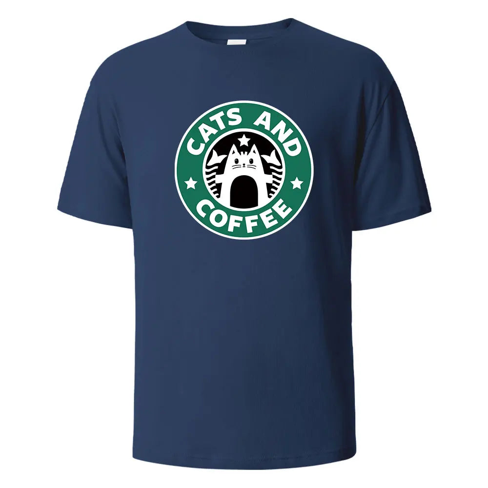 Coffee Cat StarPaws T-shirt