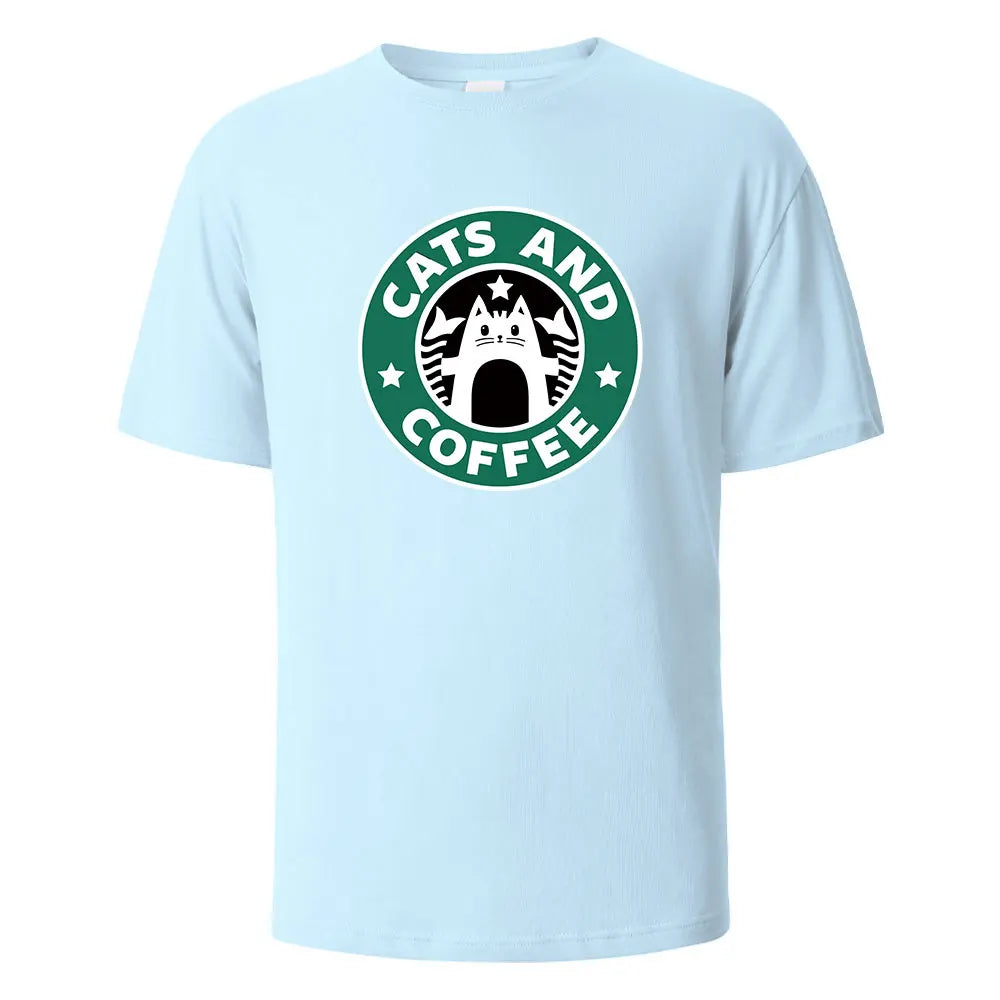 Coffee Cat StarPaws T-shirt