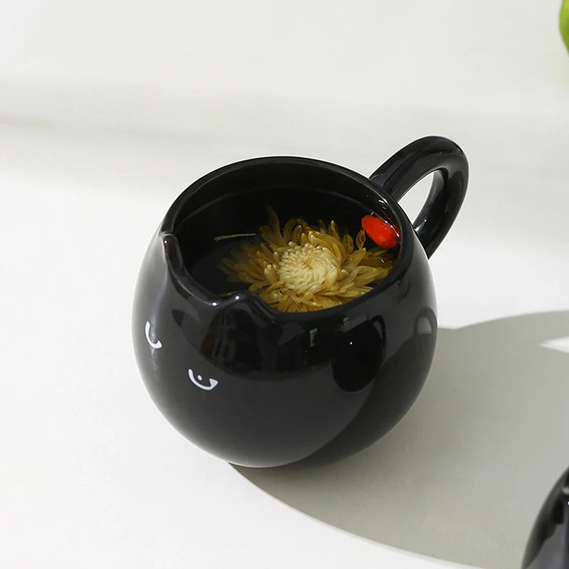 Coffee Cat Premium Purr-fekt Sip Schwarz Edition
