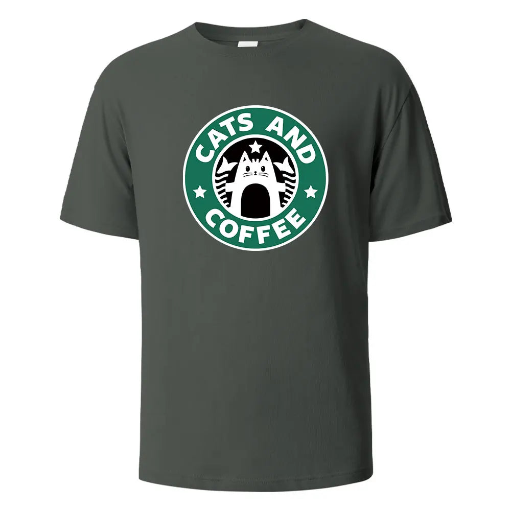 Coffee Cat StarPaws T-shirt