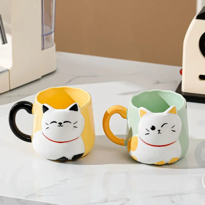 Coffee Cat Paw-sitive Morning Cup