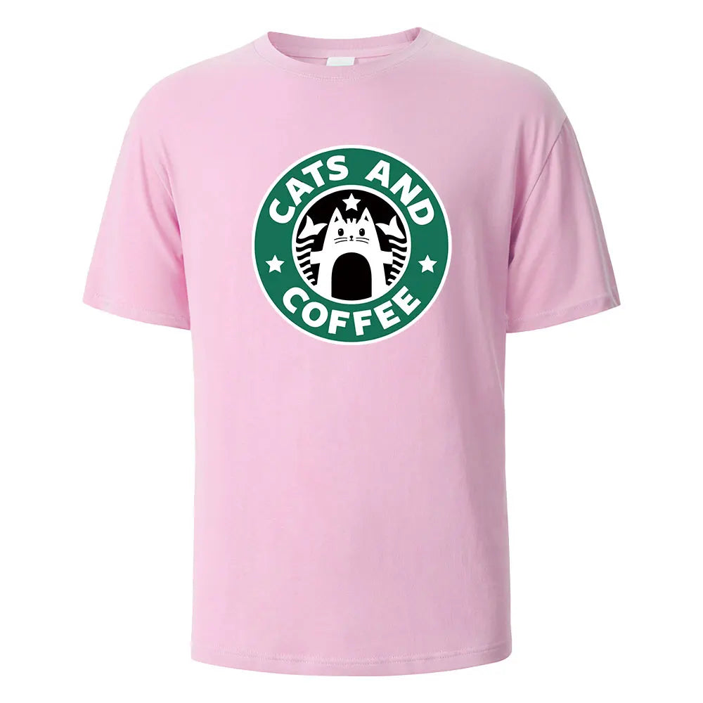 Coffee Cat StarPaws T-shirt