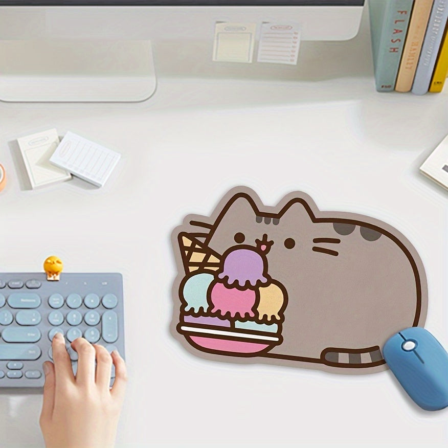 Coffee Cat Kawaii Mouspad