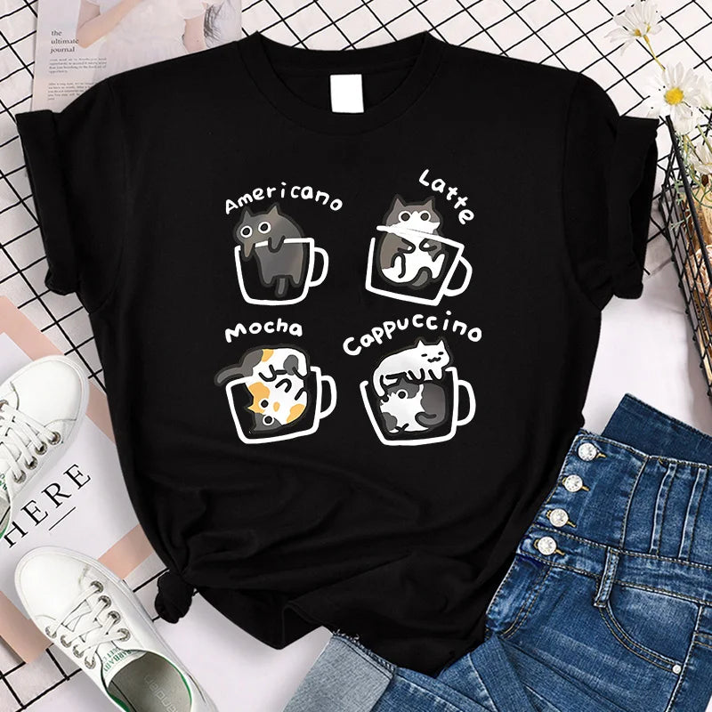 Coffee Cat Club Tee