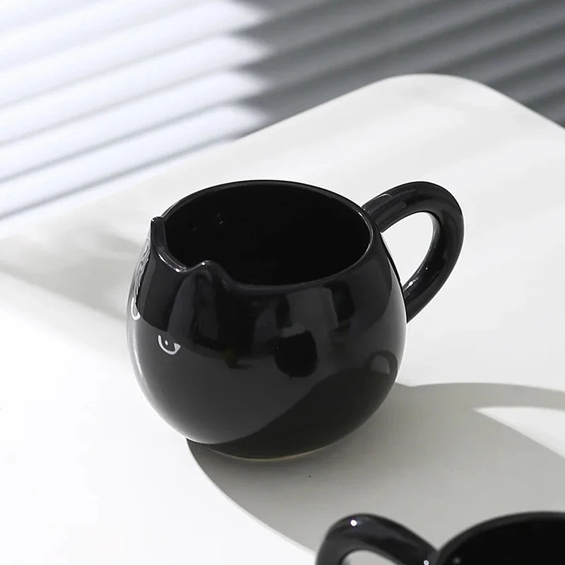 Coffee Cat Premium Purr-fekt Sip Schwarz Edition