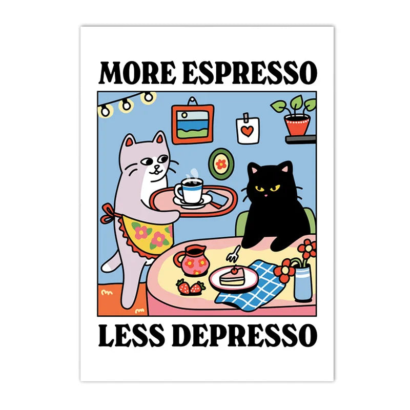 Coffee Cat Pawsitive Picture