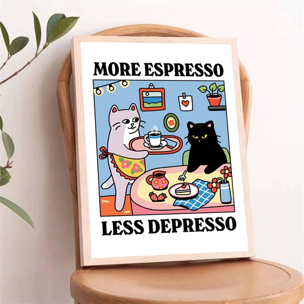 Coffee Cat Pawsitive Picture