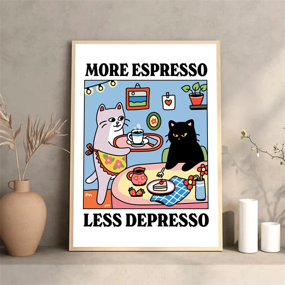 Coffee Cat Pawsitive Picture